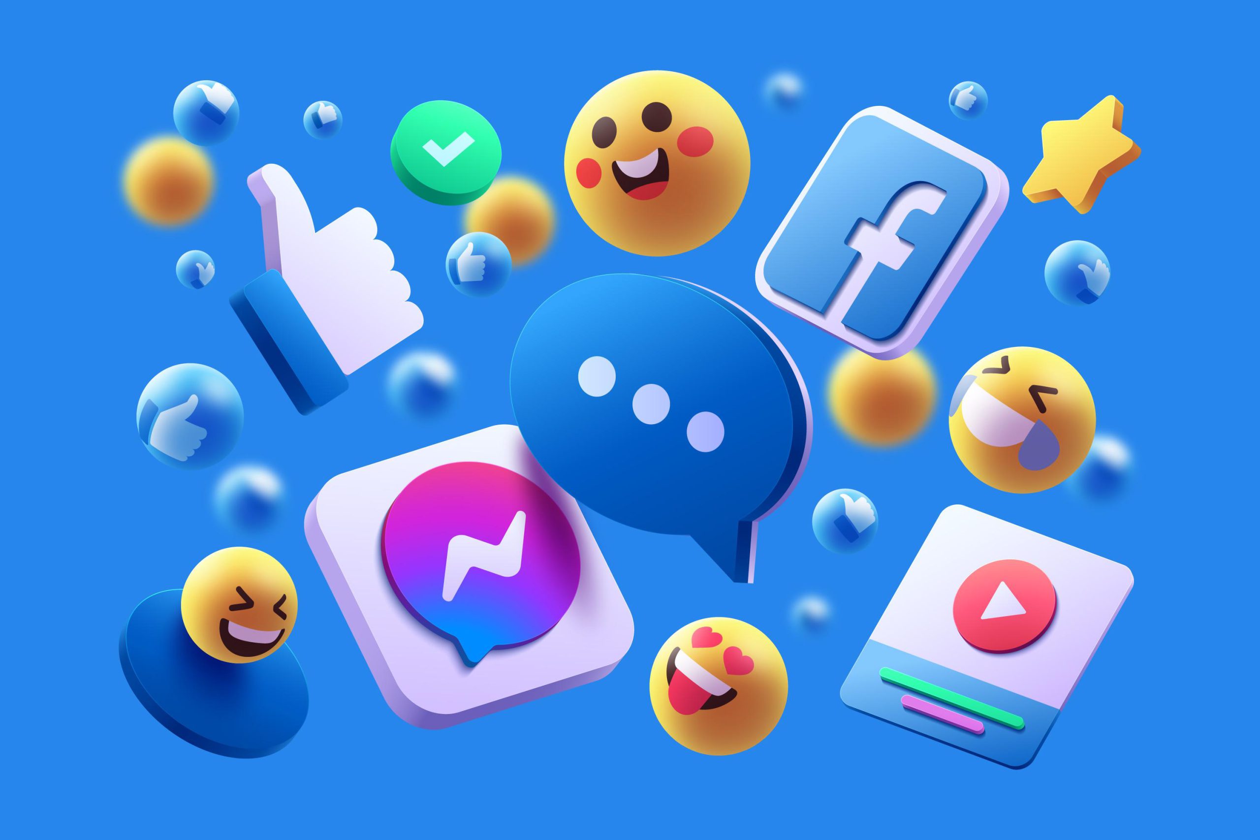 kolorowe ikony związane z social media